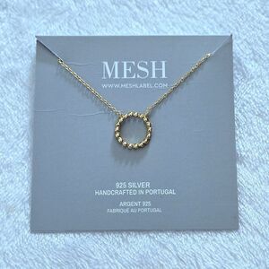MESH Stationary Open Circle⭕️ Necklace